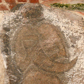 słowiańska rzeźba kultowa albo pozostałość nagrobka Tesława, księcia rugijskiego